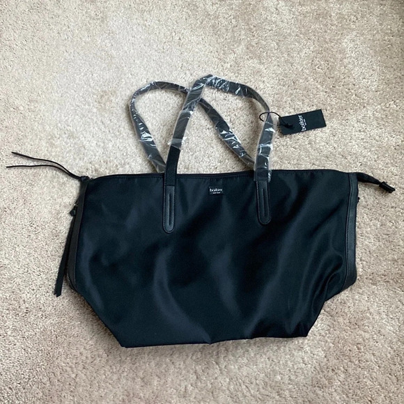 Botkier Bond Black Nylon Tote Bag Purse Tote Cleanable New with Tags fabfitfun - Picture 3 of 8